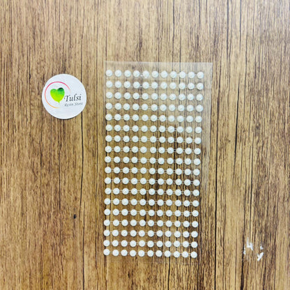 White Pearl Sticker (B) Tulsi Resin Store