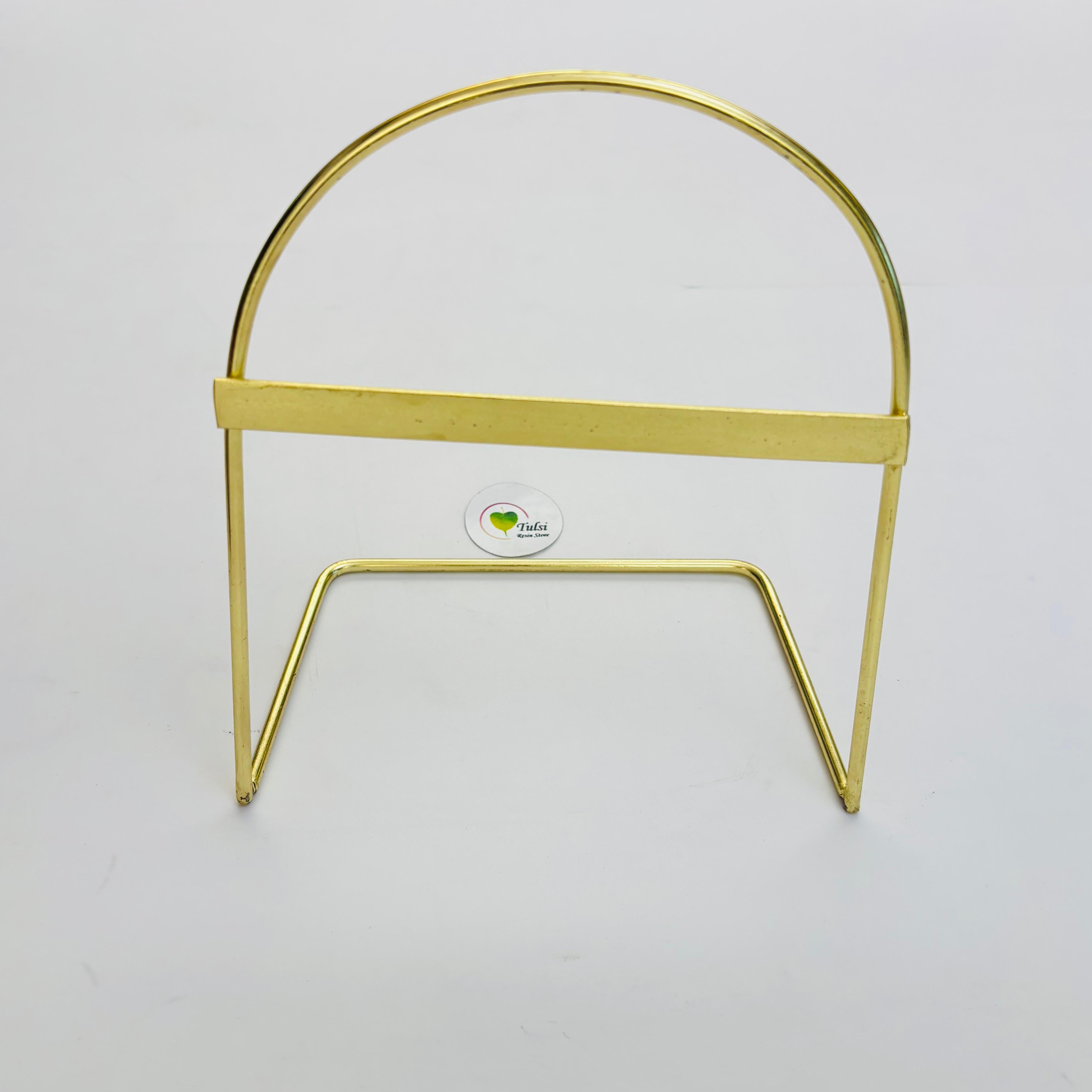 Semi - Circle Metal Clock Stand Tulsi Resin Store