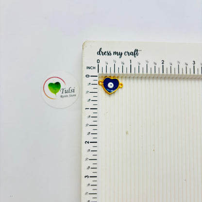 Evil Eye Charm With Two Hooks - H Tulsi Resin Store