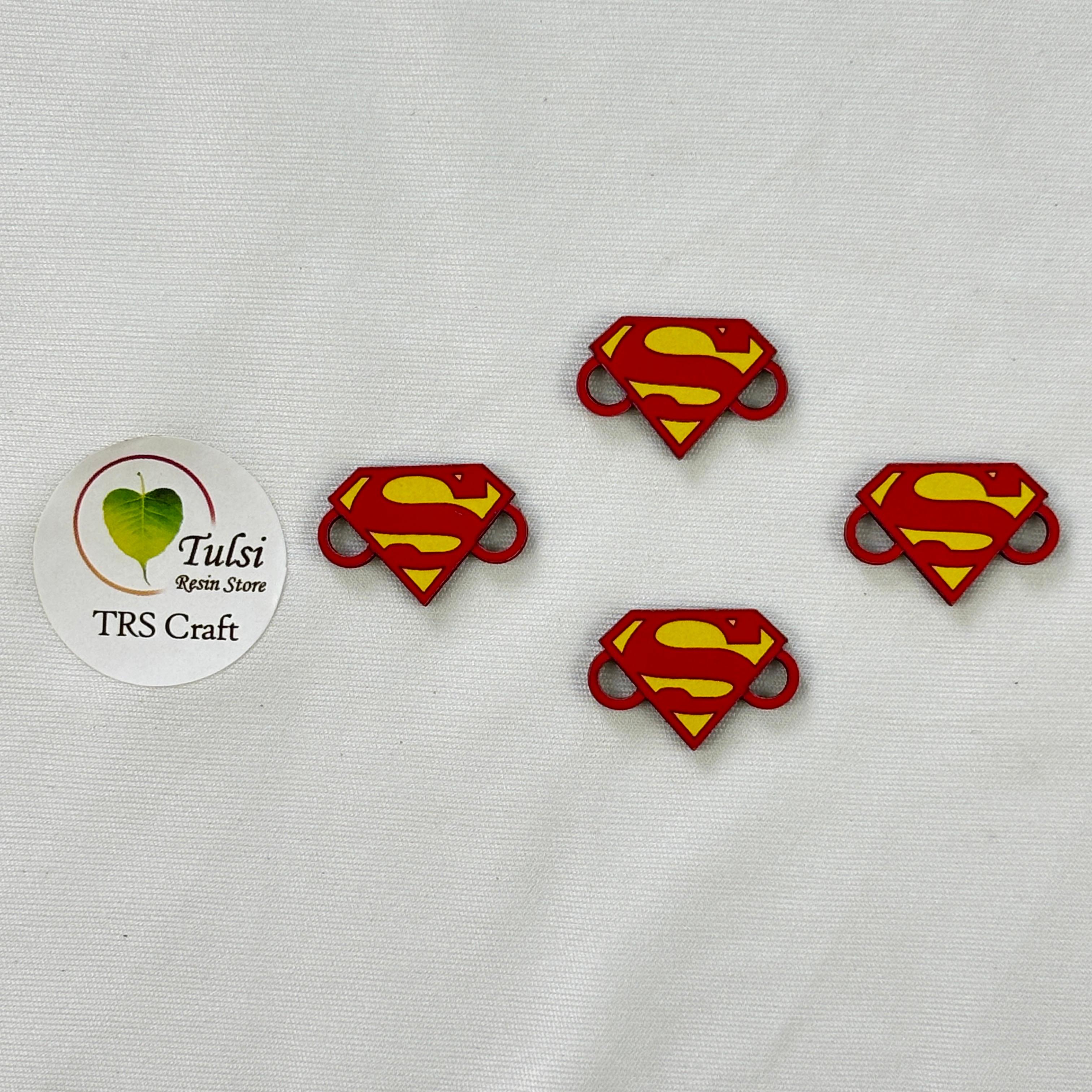 MDF Printed Rakhi Charm (D) - Superman Tulsi Resin Store