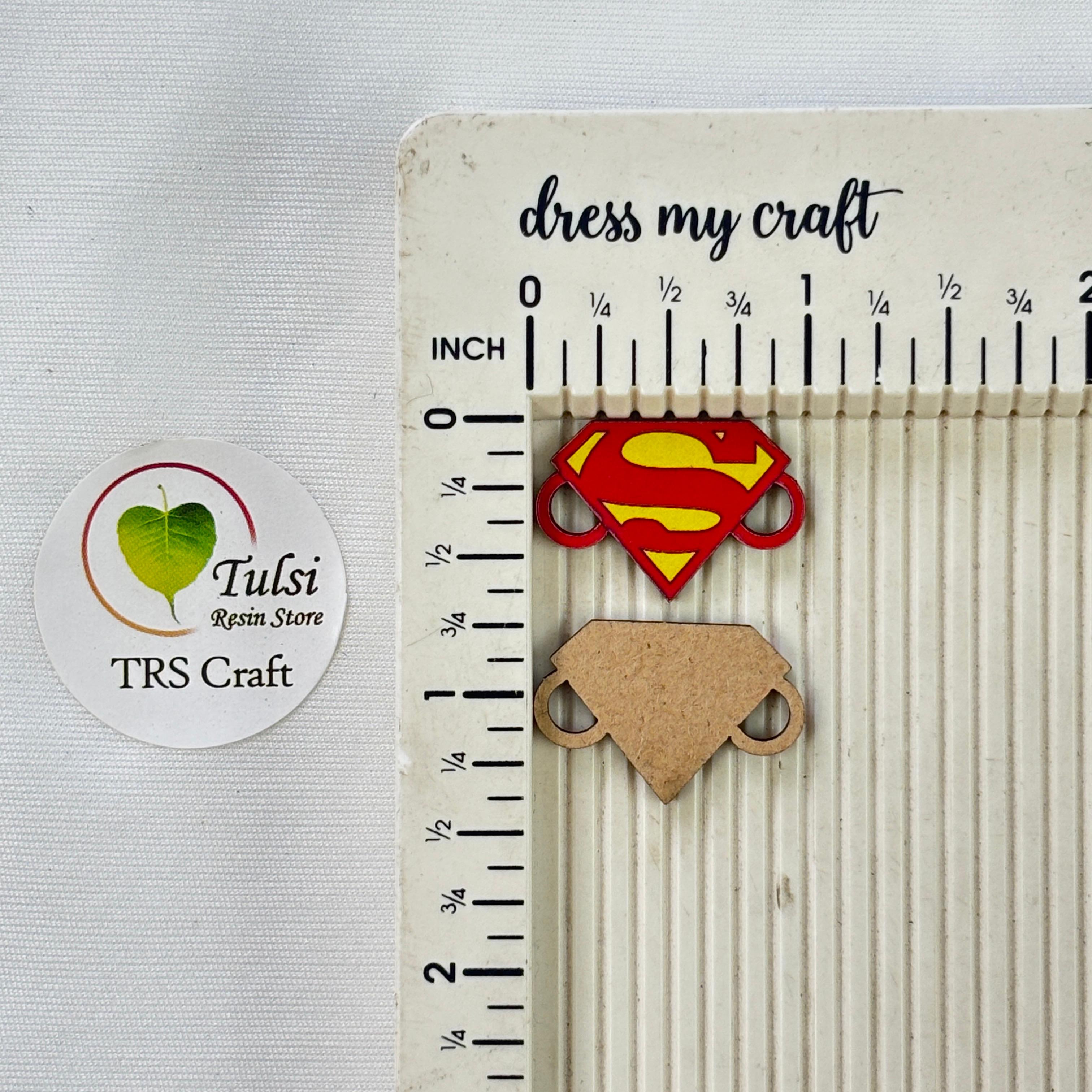 MDF Printed Rakhi Charm (D) - Superman Tulsi Resin Store