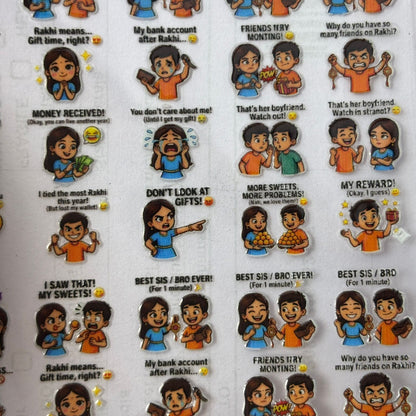 A6 UV DTF Sticker - Mix Rakhi (M) Tulsi Resin Store