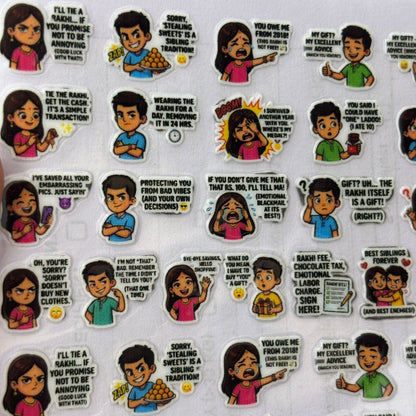A6 UV DTF Sticker - Mix Rakhi (J) Tulsi Resin Store