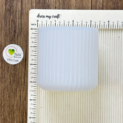 Jar Mould with Lid (A) - Striped Tulsi Resin Store