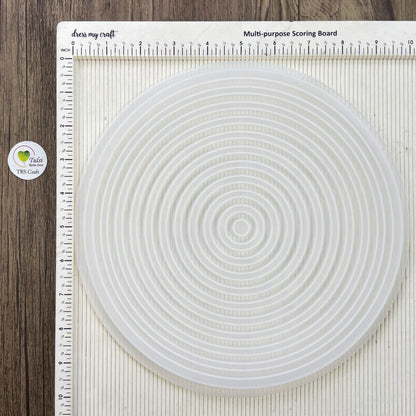 Ribbed Round Platter Mould Tulsi Resin Store