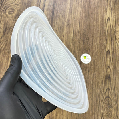 Ribbed Round Platter Mould Tulsi Resin Store