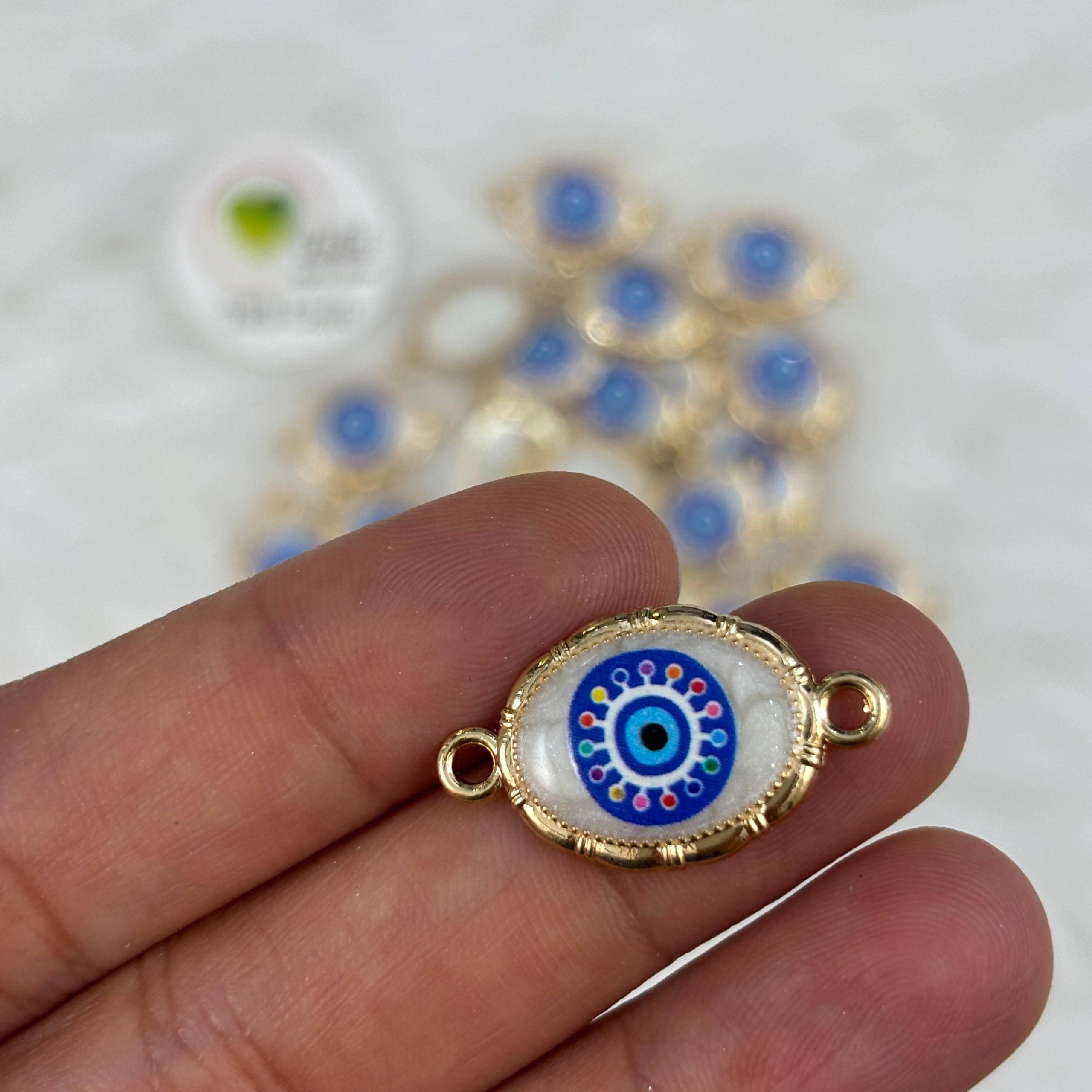 Evil Eye Charm With Two Hooks - N