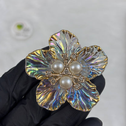 Colourful Plastic Flower (A) Holo White Tulsi Resin Store