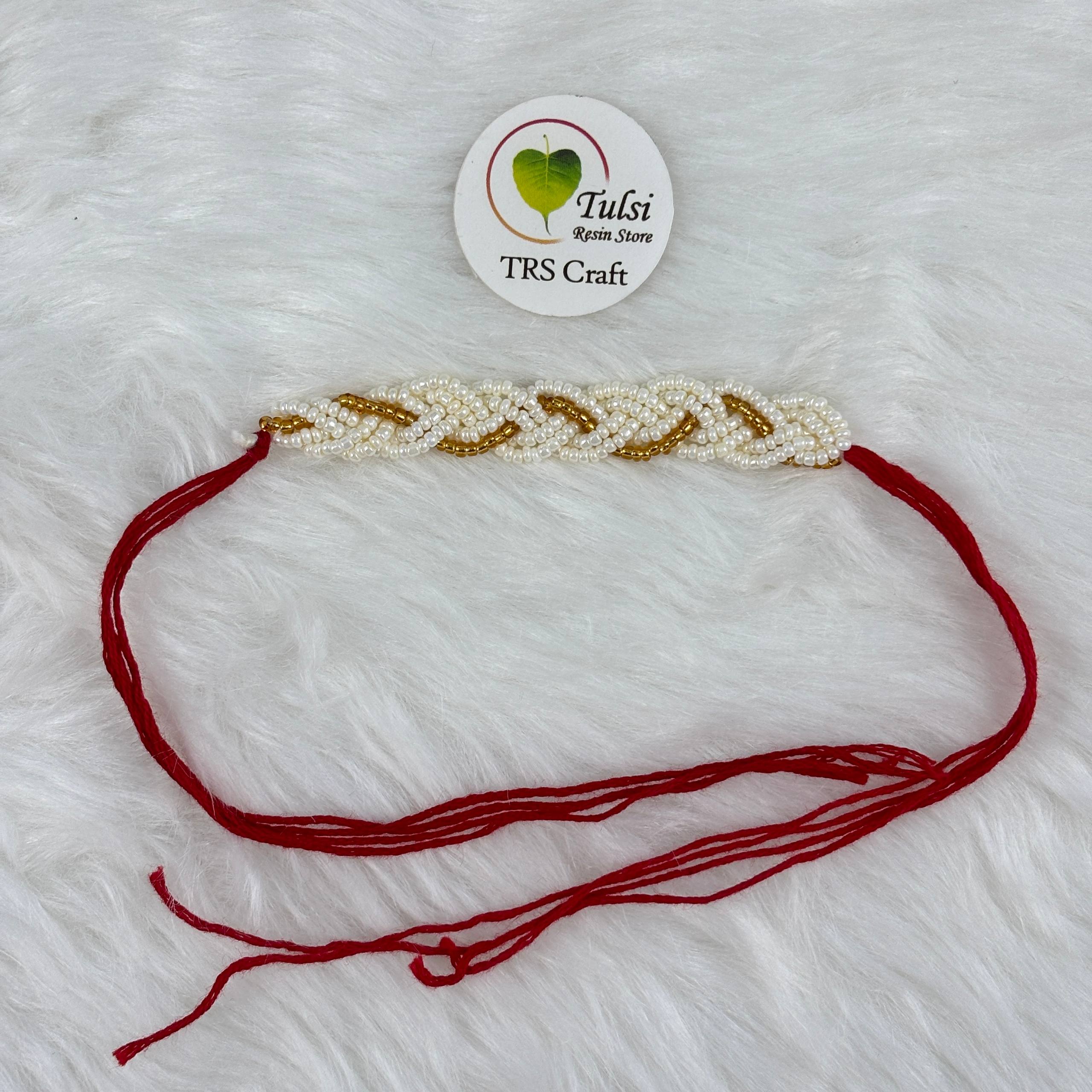 Bracelet Rakhi Thread (B) Gold Tulsi Resin Store