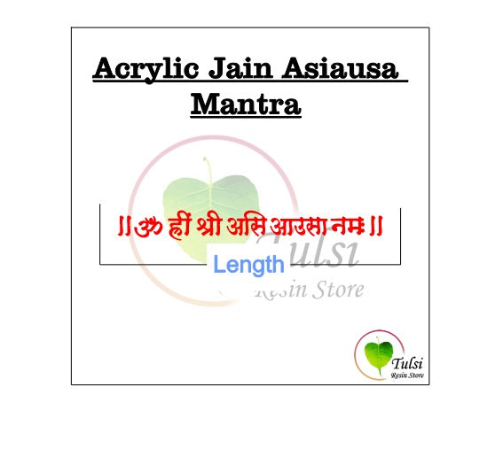 Acrylic Jain Asiausa Mantra Tulsi Resin Store