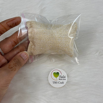 Rakhi Packing Pillows - Plain 1 Piece Cream Tulsi Resin Store