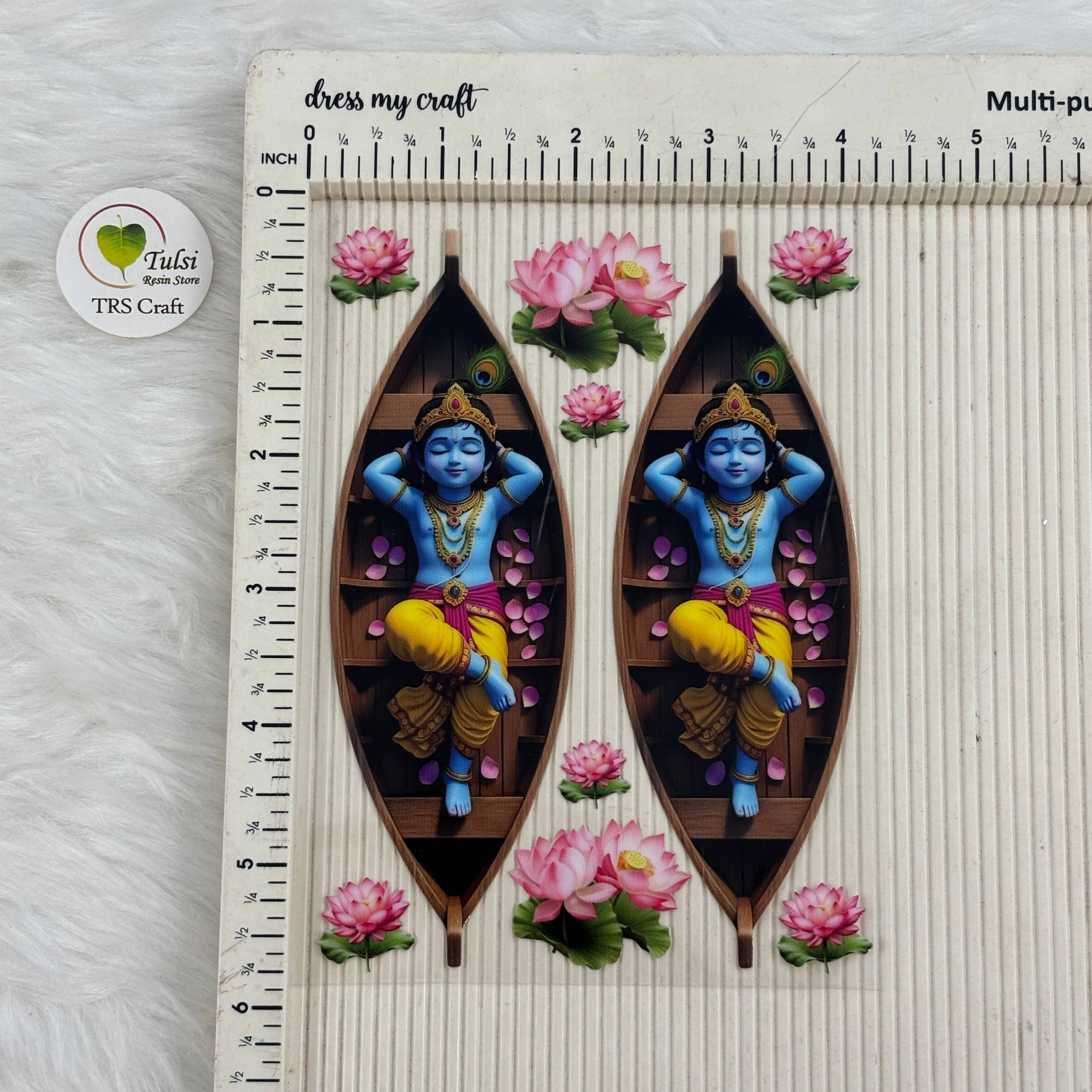 A6 UV DTF Sticker - God Idols Krishna (G6)