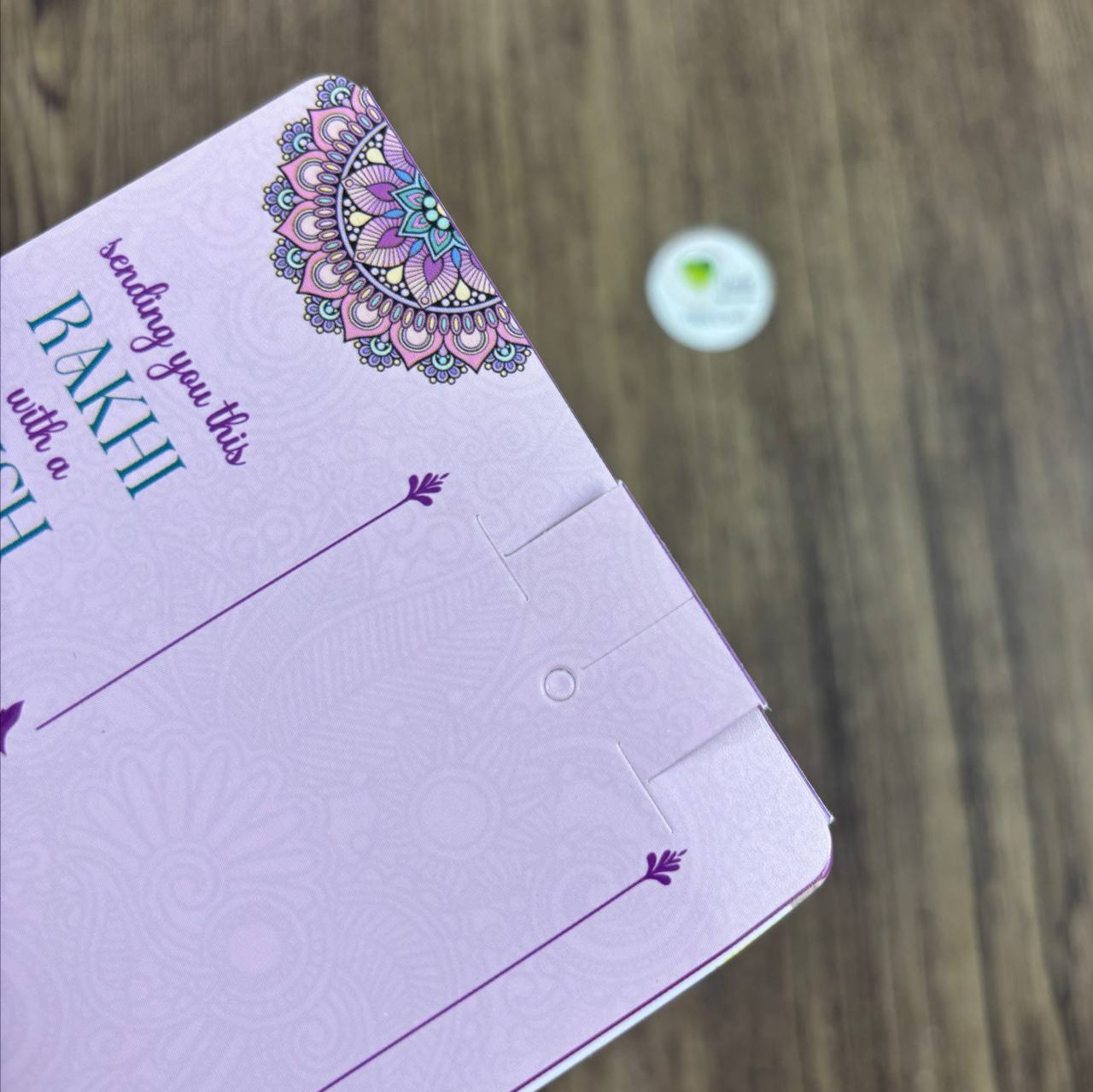 Rakhi Card With Transparent Bags (T) Tulsi Resin Store