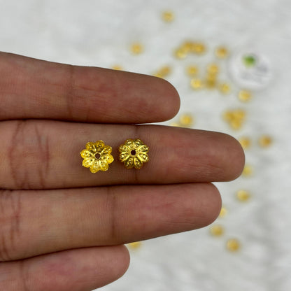 Golden Hanging Cap Beads (C) - For Jewellery