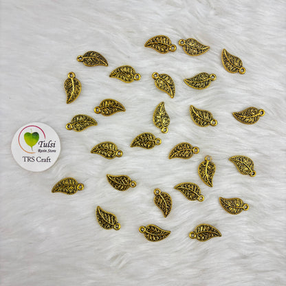 Metal Leaf Charm (I) Tulsi Resin Store