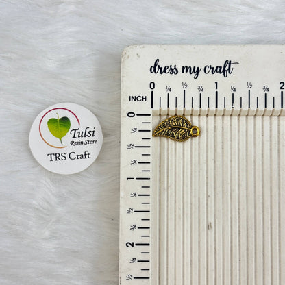 Metal Leaf Charm (I) Tulsi Resin Store