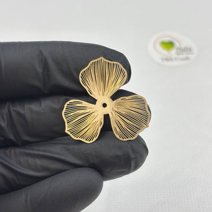 Metal Flower Charm (A)