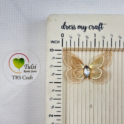 Metal Butterfly Charm (H)