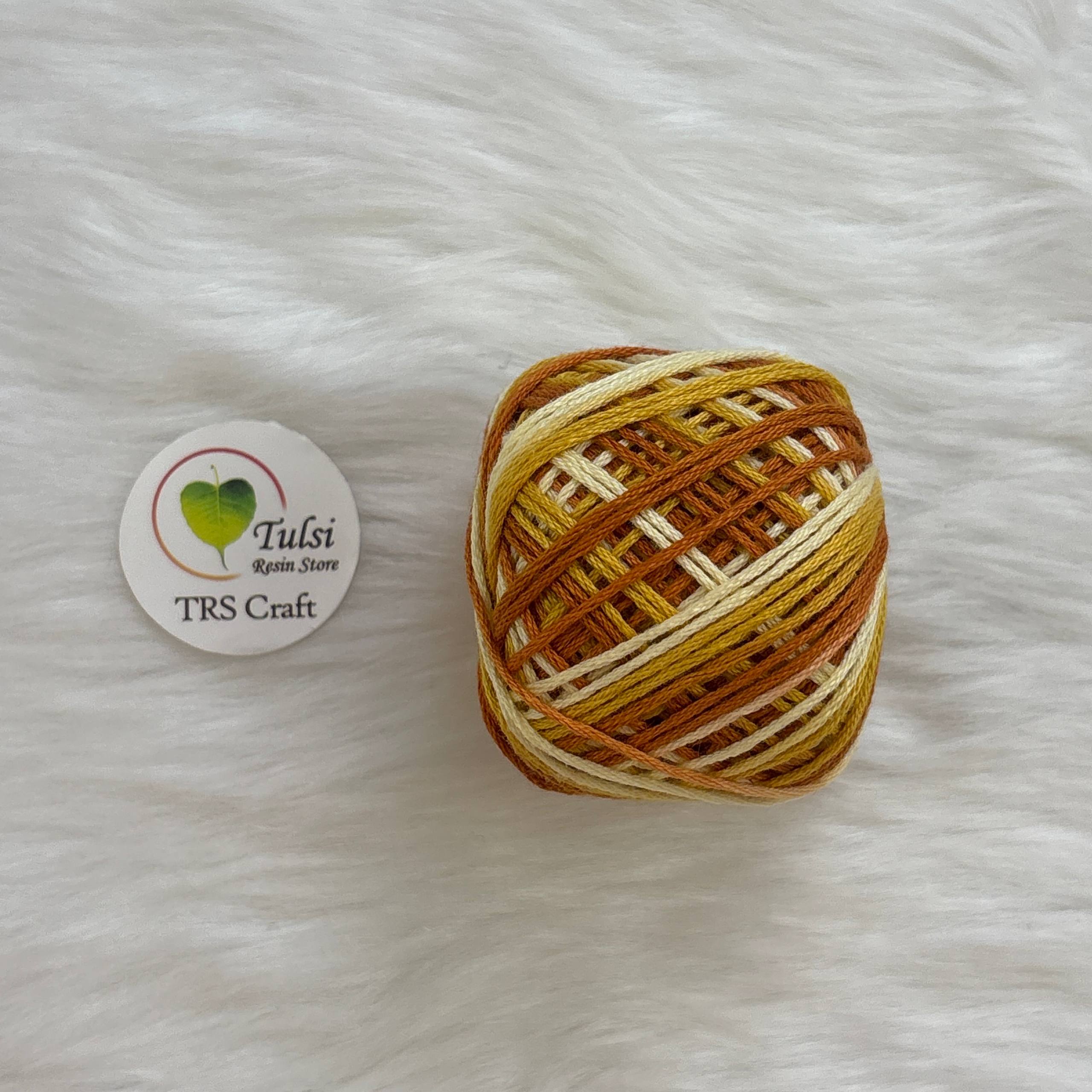 Shaded Rakhi Thread Roll Cream Caramel Tulsi Resin Store