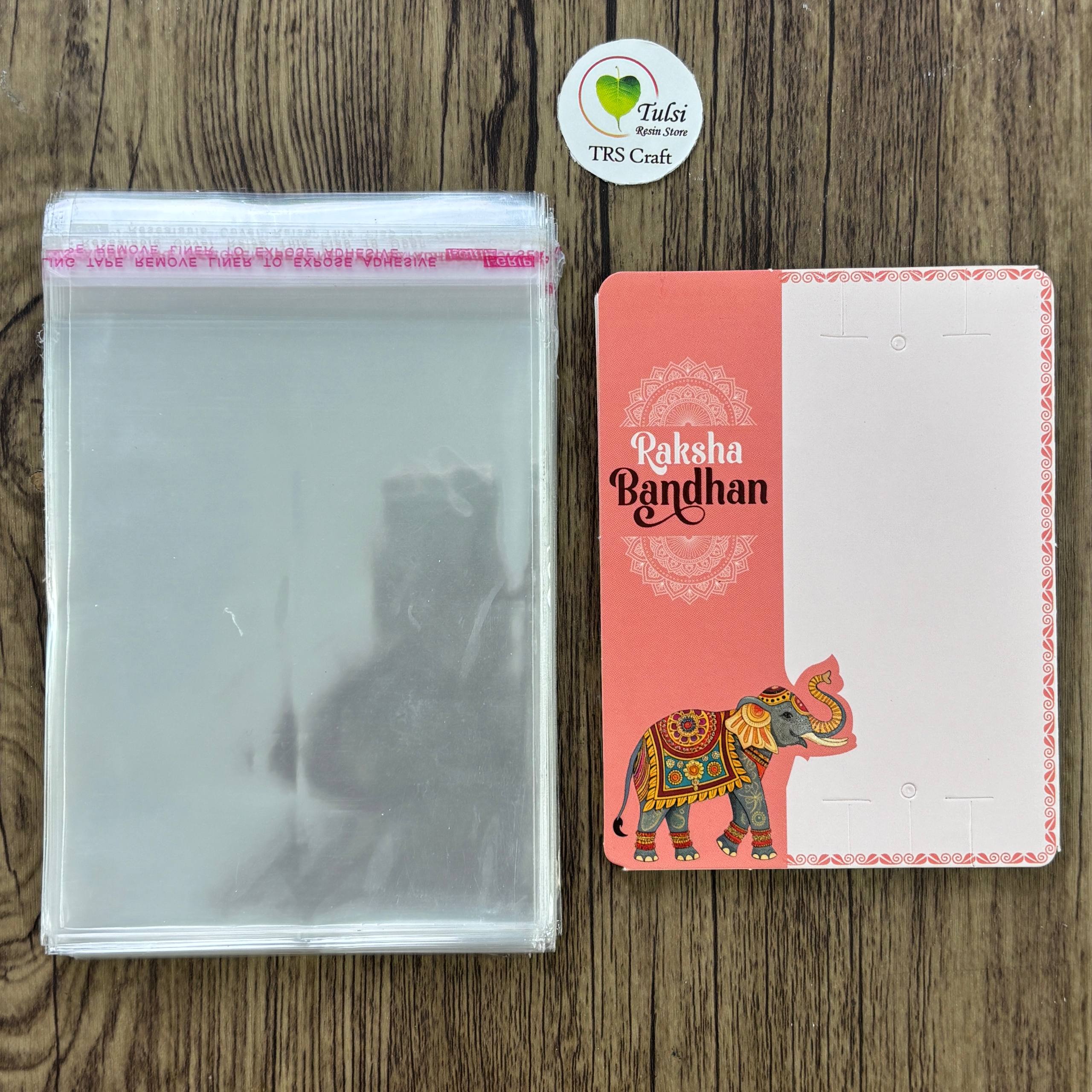 Rakhi Card With Transparent Bag Combo (C) - Mix