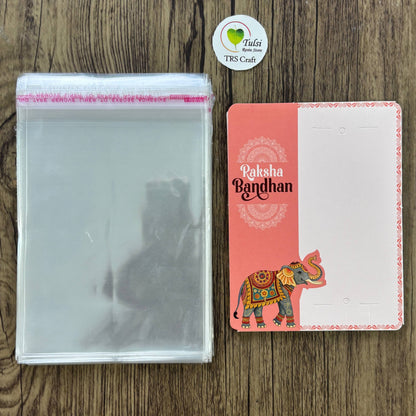 Rakhi Card With Transparent Bag Combo (C) - Mix