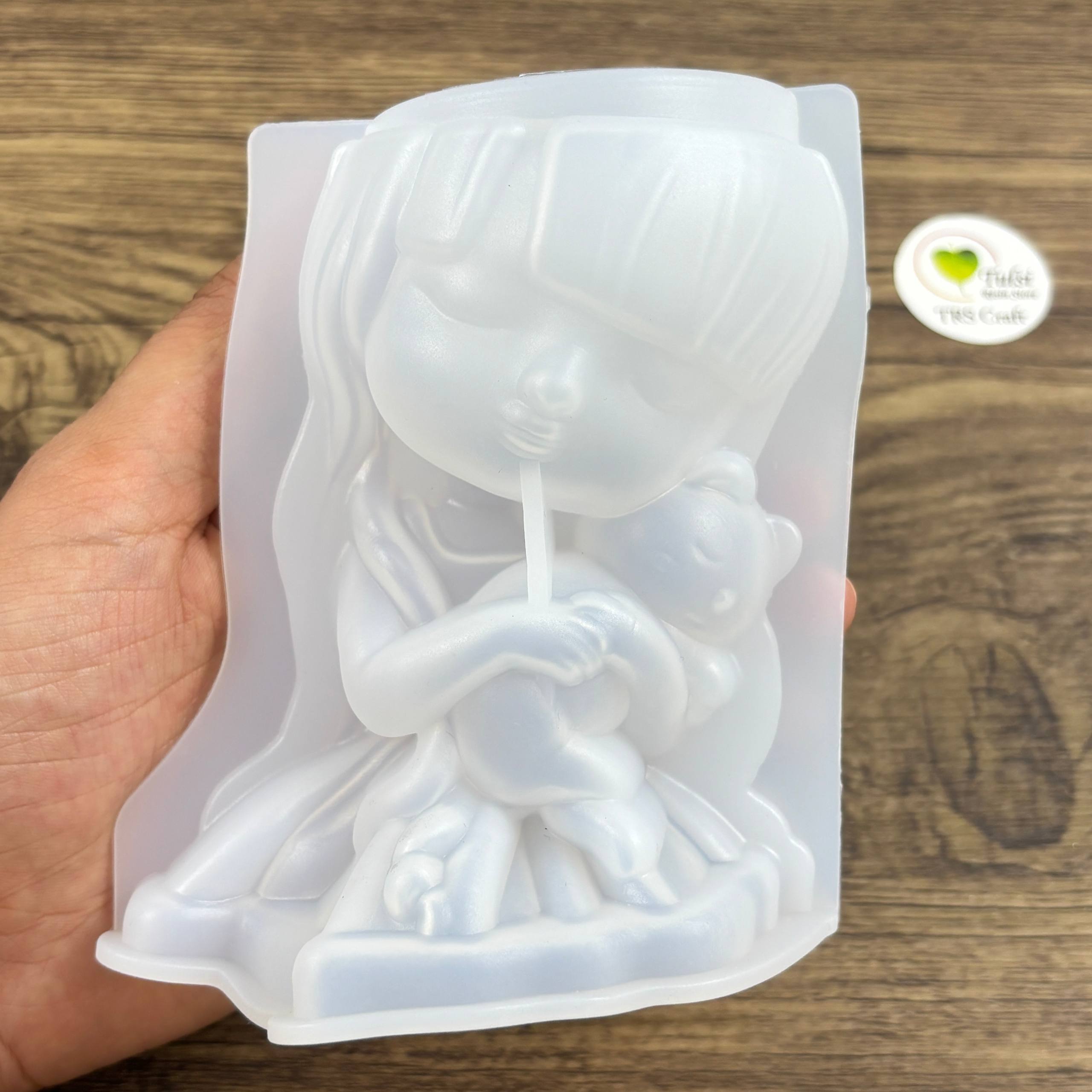 Girl Plantern/Candle Holder Mould (A)