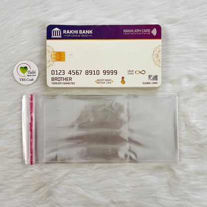 Rakhi Card With Transparent Bags (K) Tulsi Resin Store