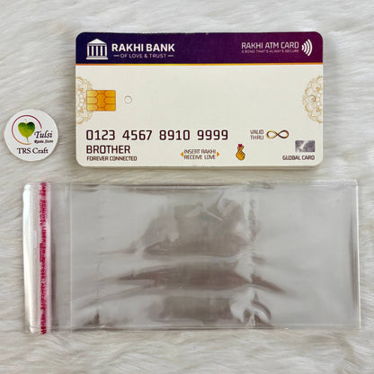 Rakhi Card With Transparent Bags (K) Tulsi Resin Store