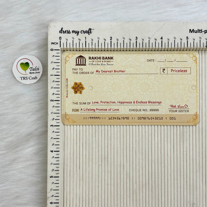 Rakhi Card With Transparent Bags (L) Tulsi Resin Store