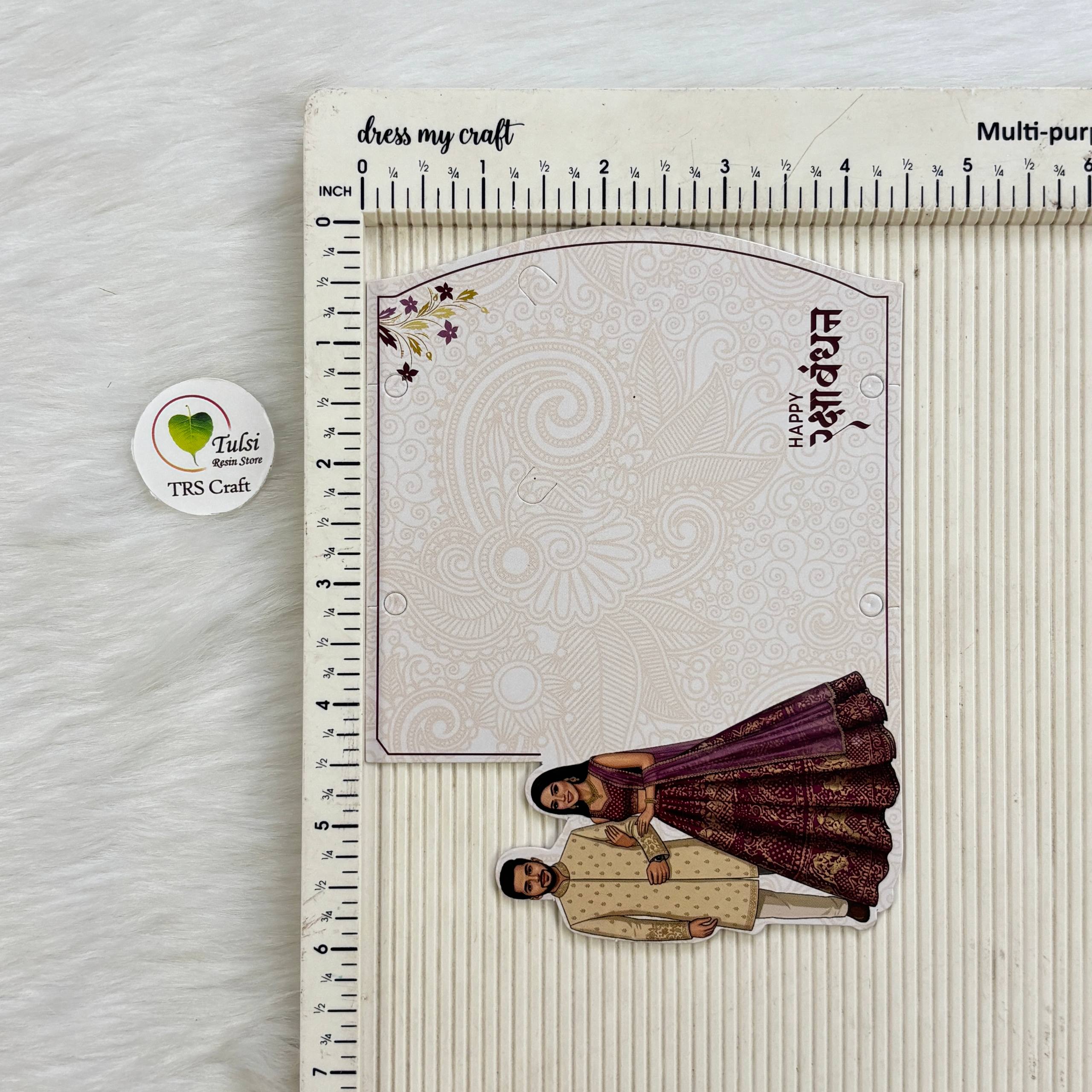 Rakhi Card With Transparent Bags (U) - Couple Tulsi Resin Store