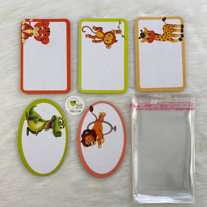 Rakhi Card With Transparent Bag Combo (E) - Kids Mix Tulsi Resin Store