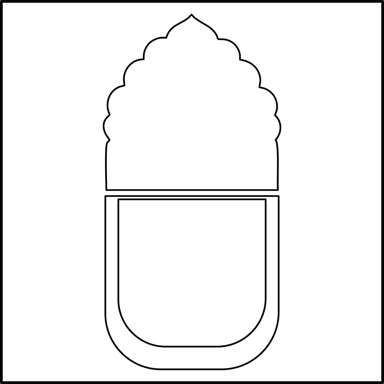 MDF Singhasan Base (A)