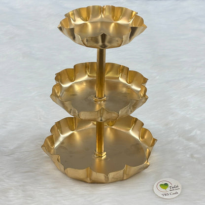 Metal Urli Bowl (A017) - 3 Tier