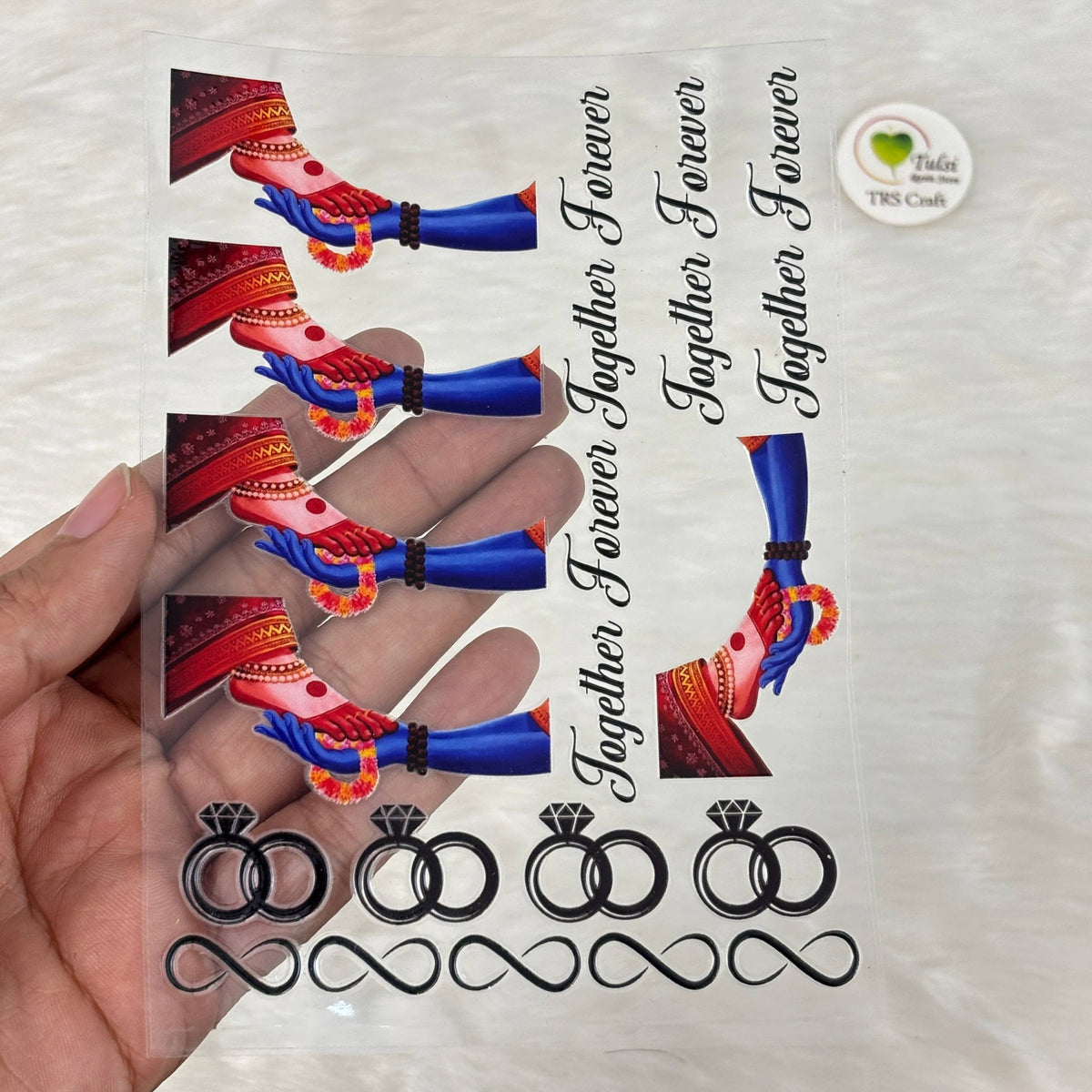 A6 UV DTF Sticker - Couple (F)
