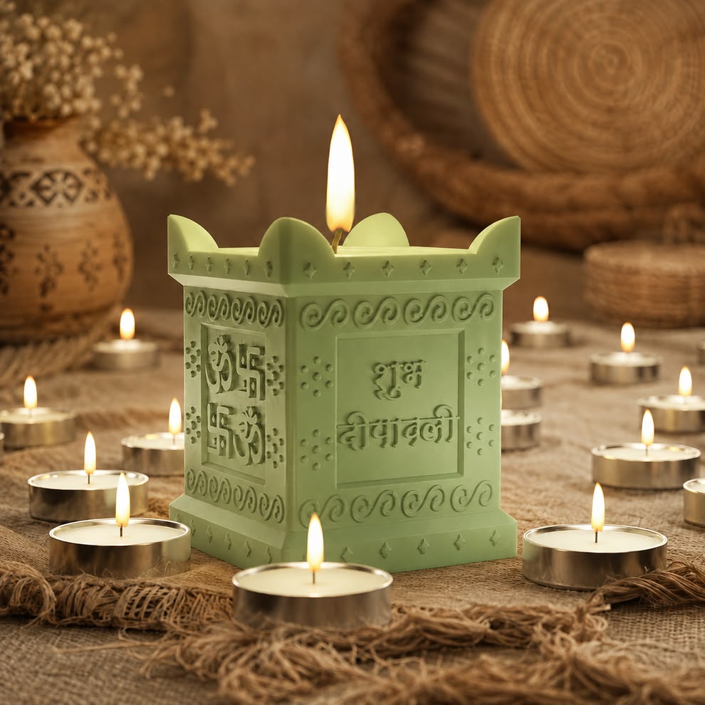 Tulsi Vrindavan T-Light Holder Mould (A)