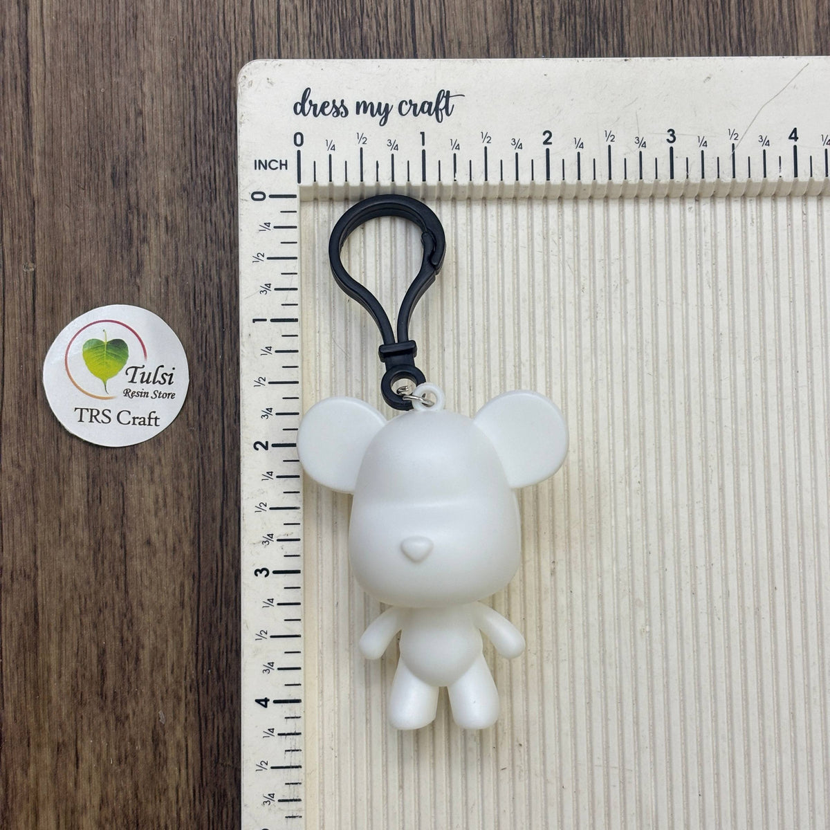 Fluid Art Bear (B) - Mini Teddy Keychain