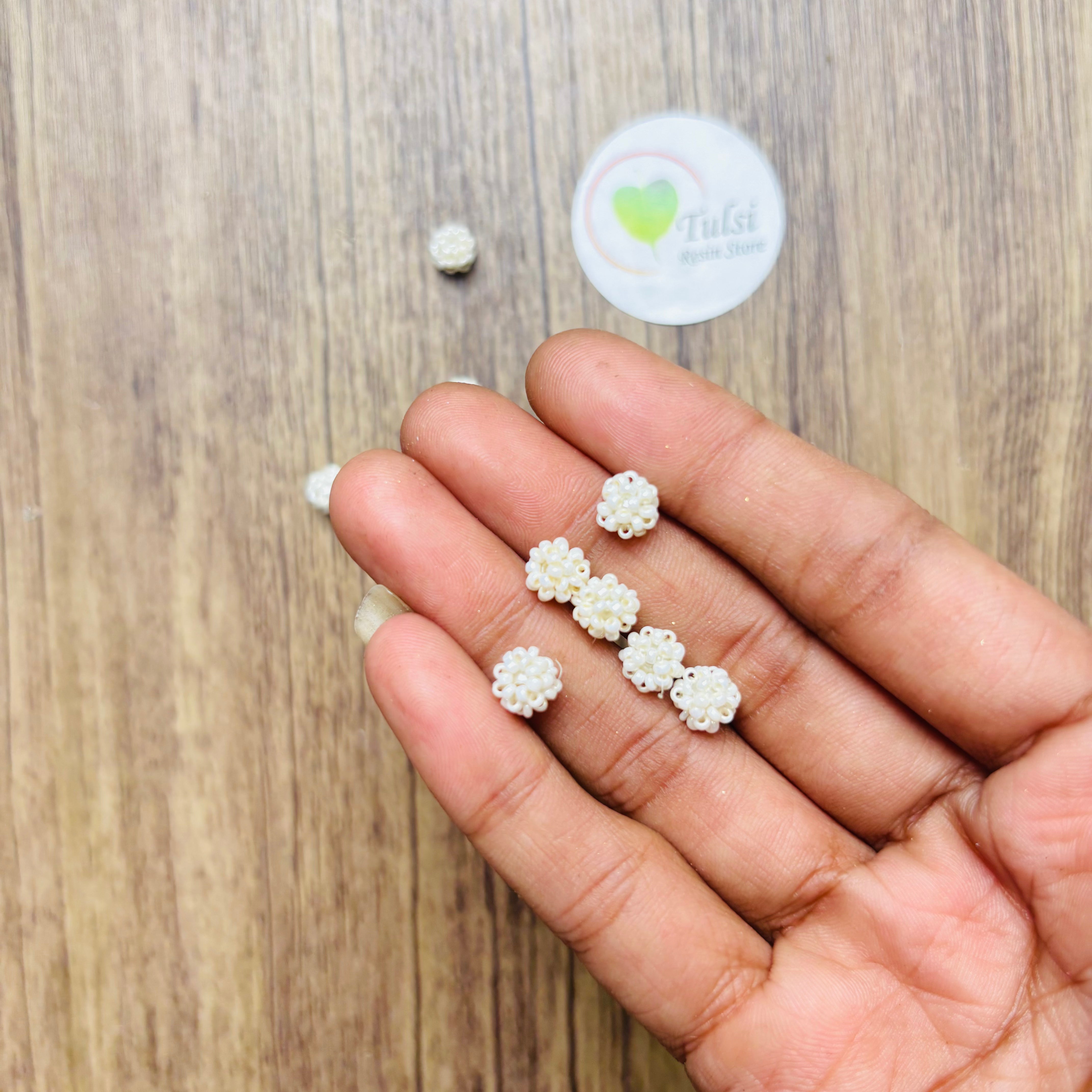 Designer White Beads (E)