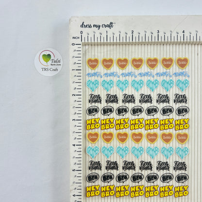 A6 UV DTF Sticker - Mix Rakhi (D)