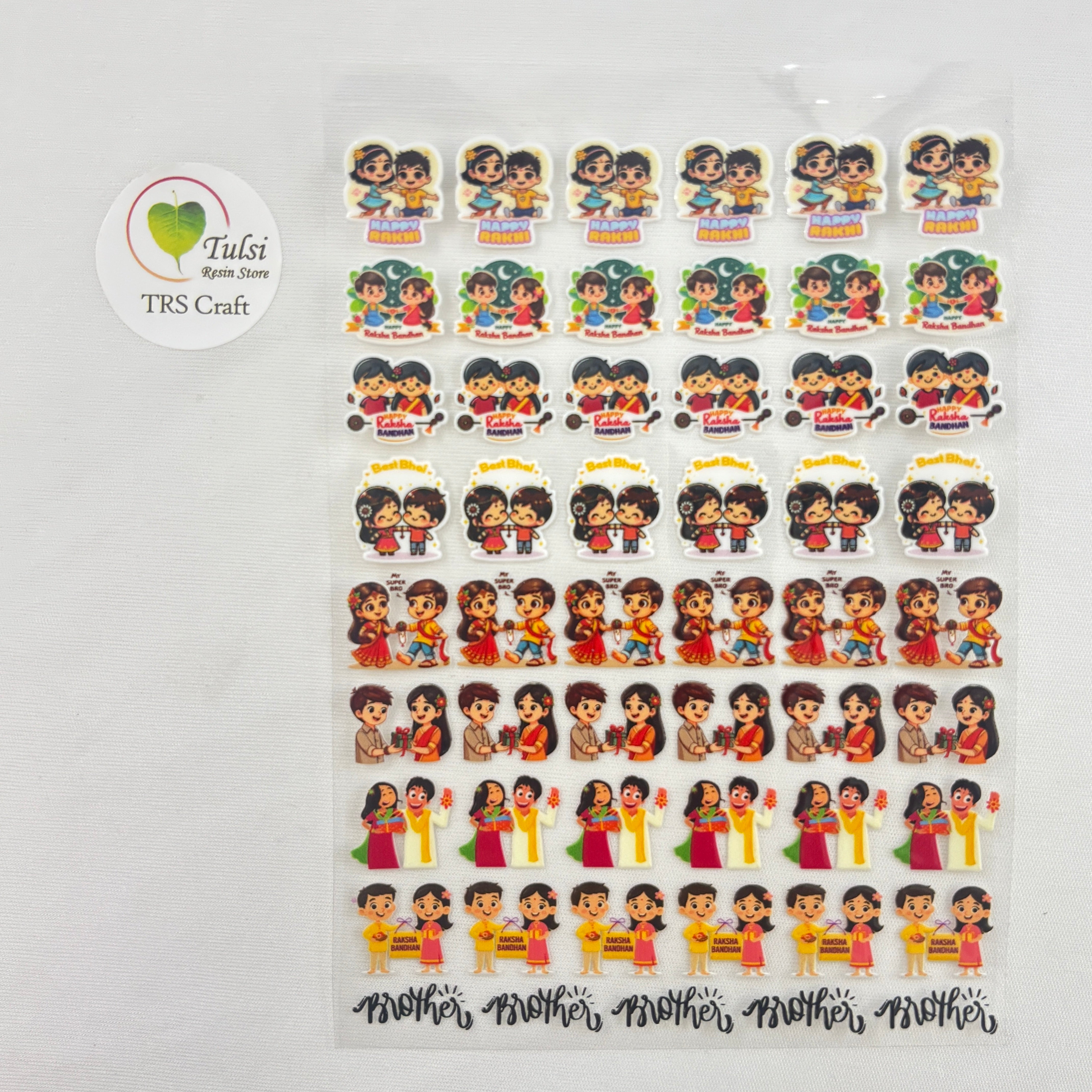 A6 UV DTF Sticker - Mix Rakhi (F)