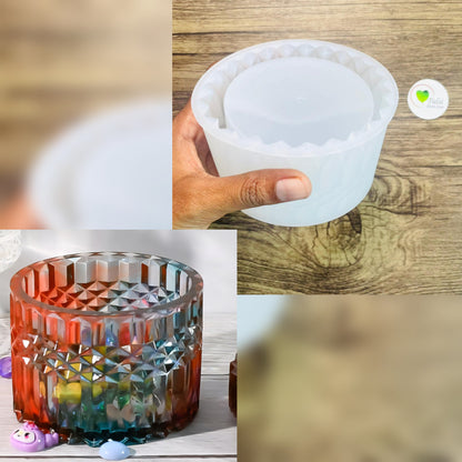 Diamond Cut Planter/Pen Stand Mould