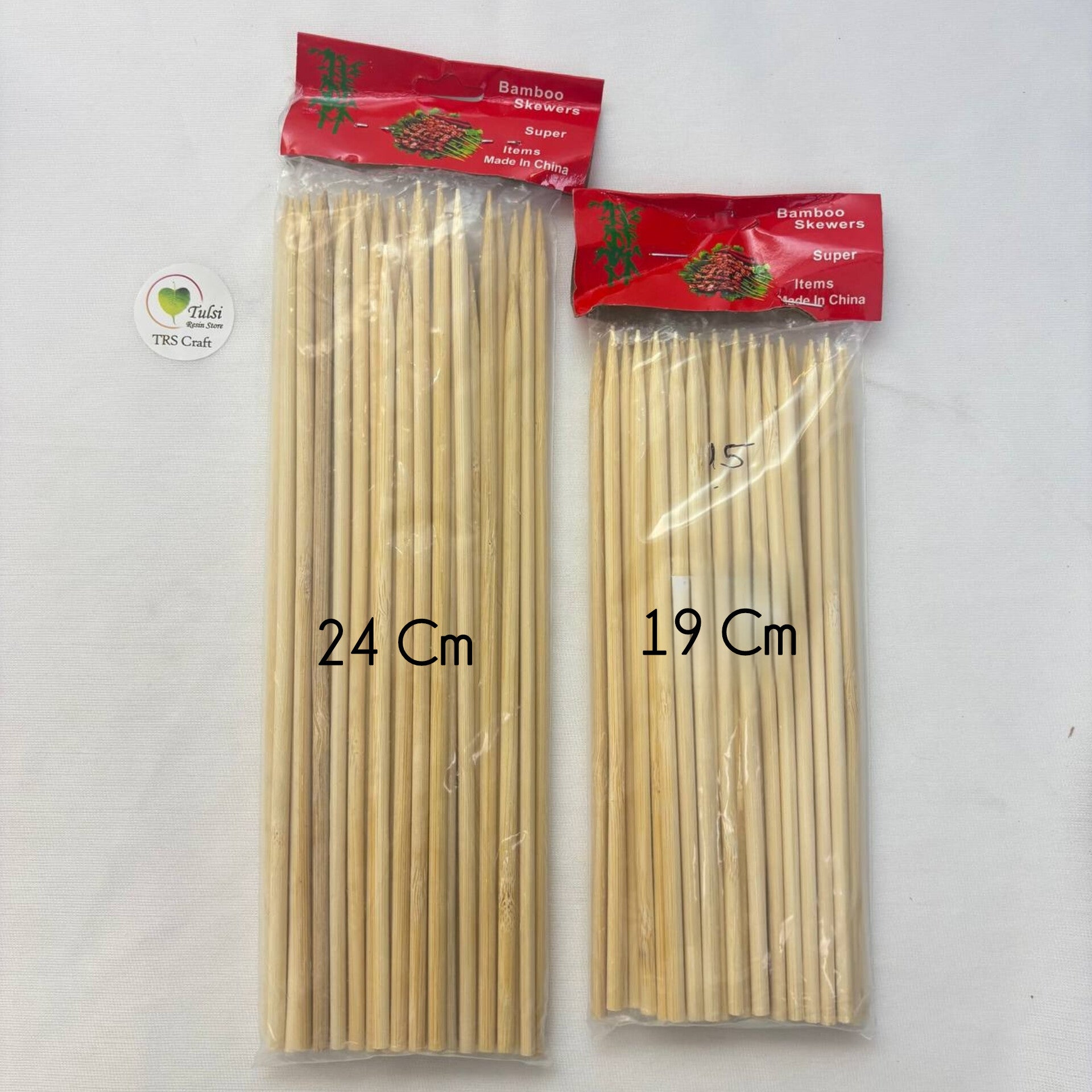 Wooden Bamboo Stick - 7.5"