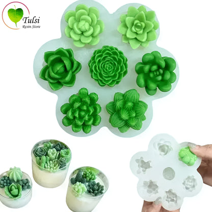 Mini Succulent Plant Mould Tulsi Resin Store