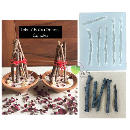 Lohri / Holika Dahan Stick Mould Tulsi Resin Store
