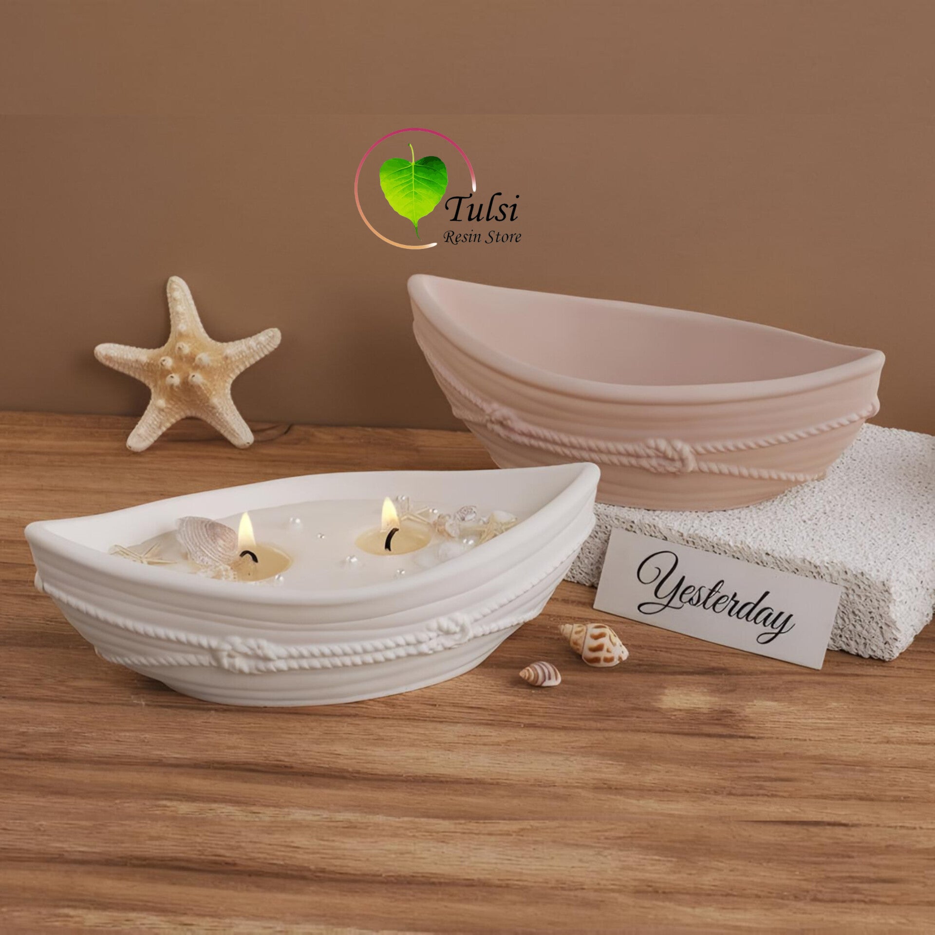 Boat Candle Holder Mould (D)