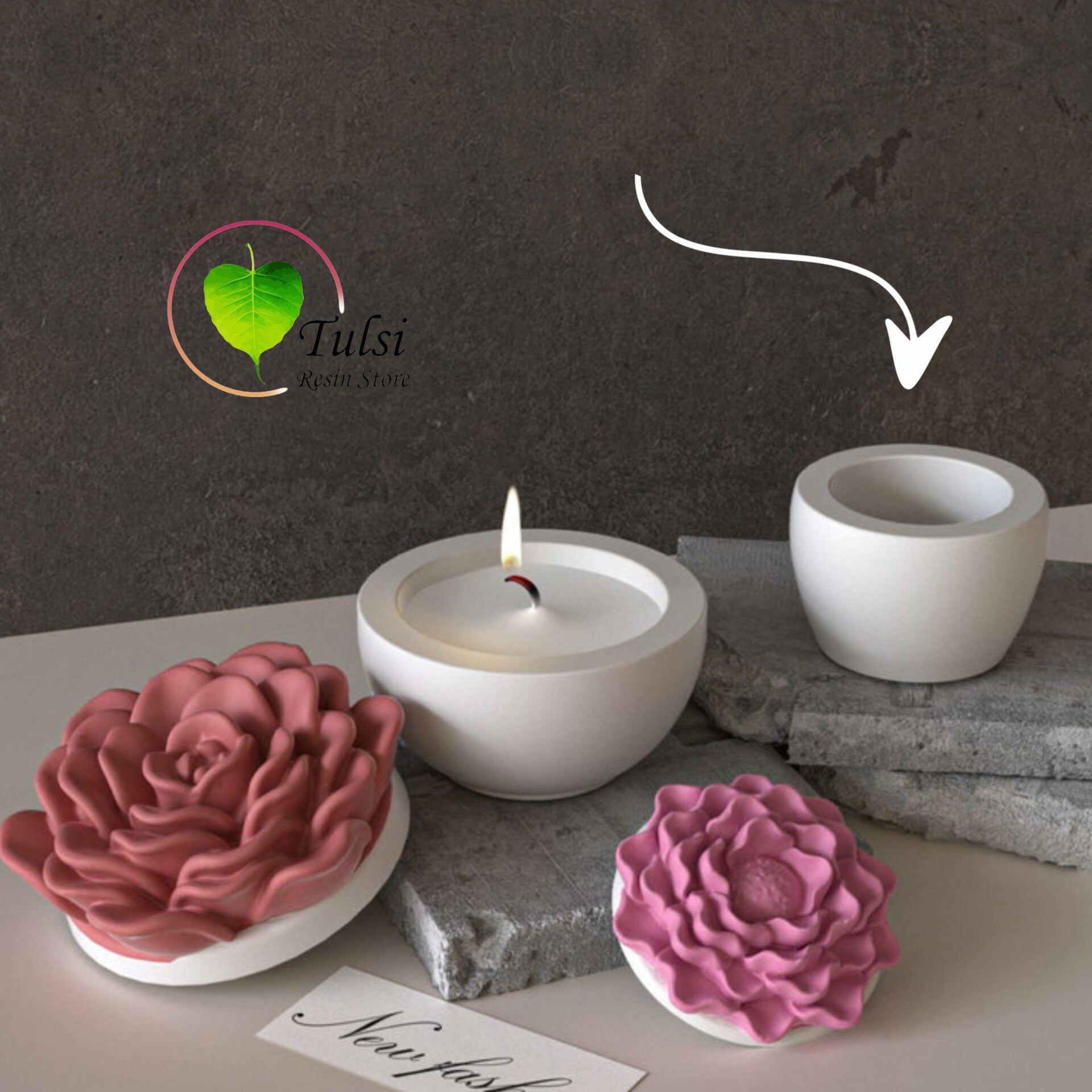 Storage Box Mould (X) - Peony Small