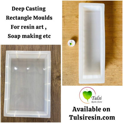 50 MM Deep Rectangle Mould Tulsi Resin Store