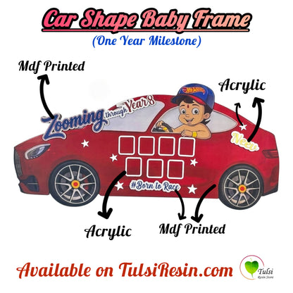 Custom Car One Year Baby Frame
