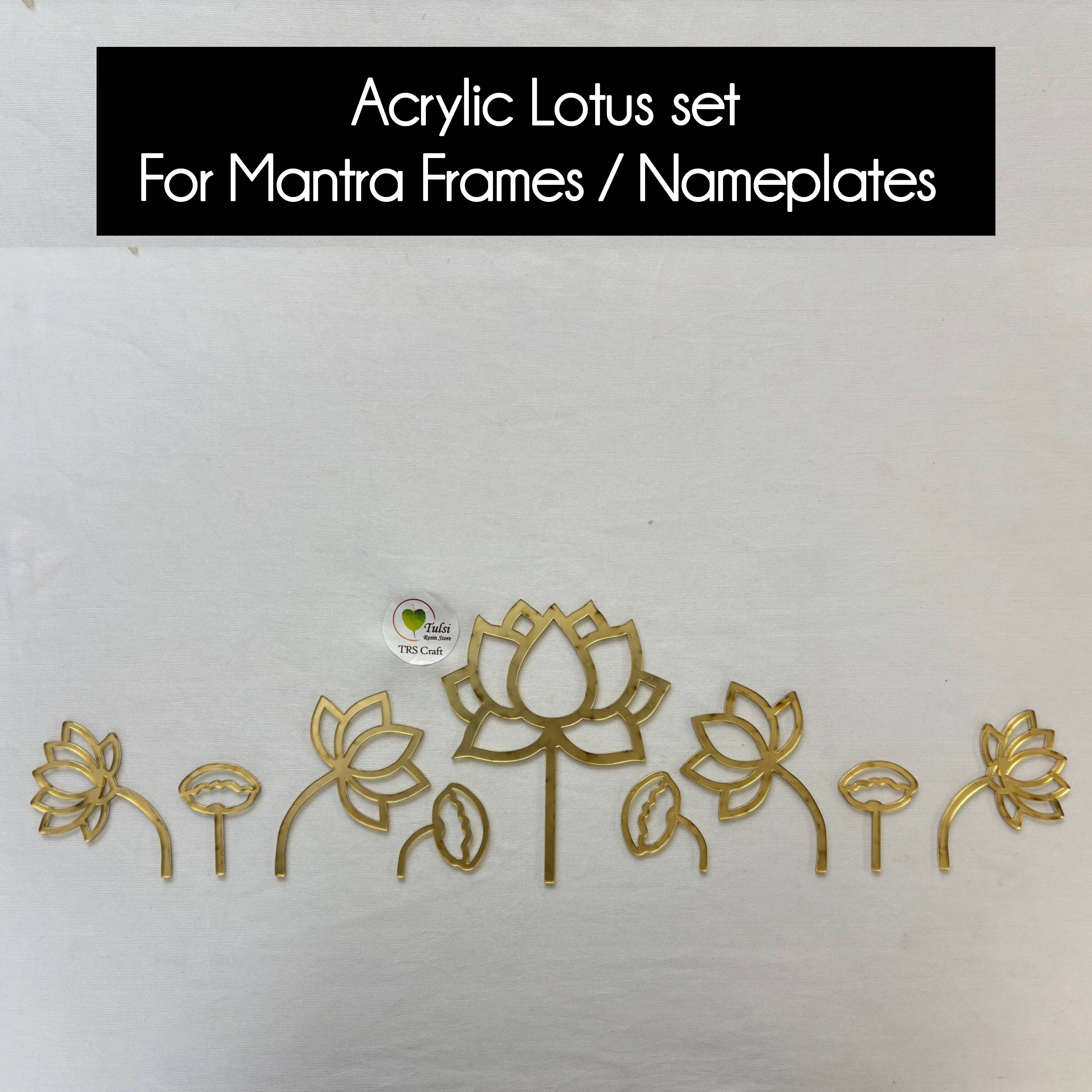 Acrylic Lotus Set Tulsi Resin Store