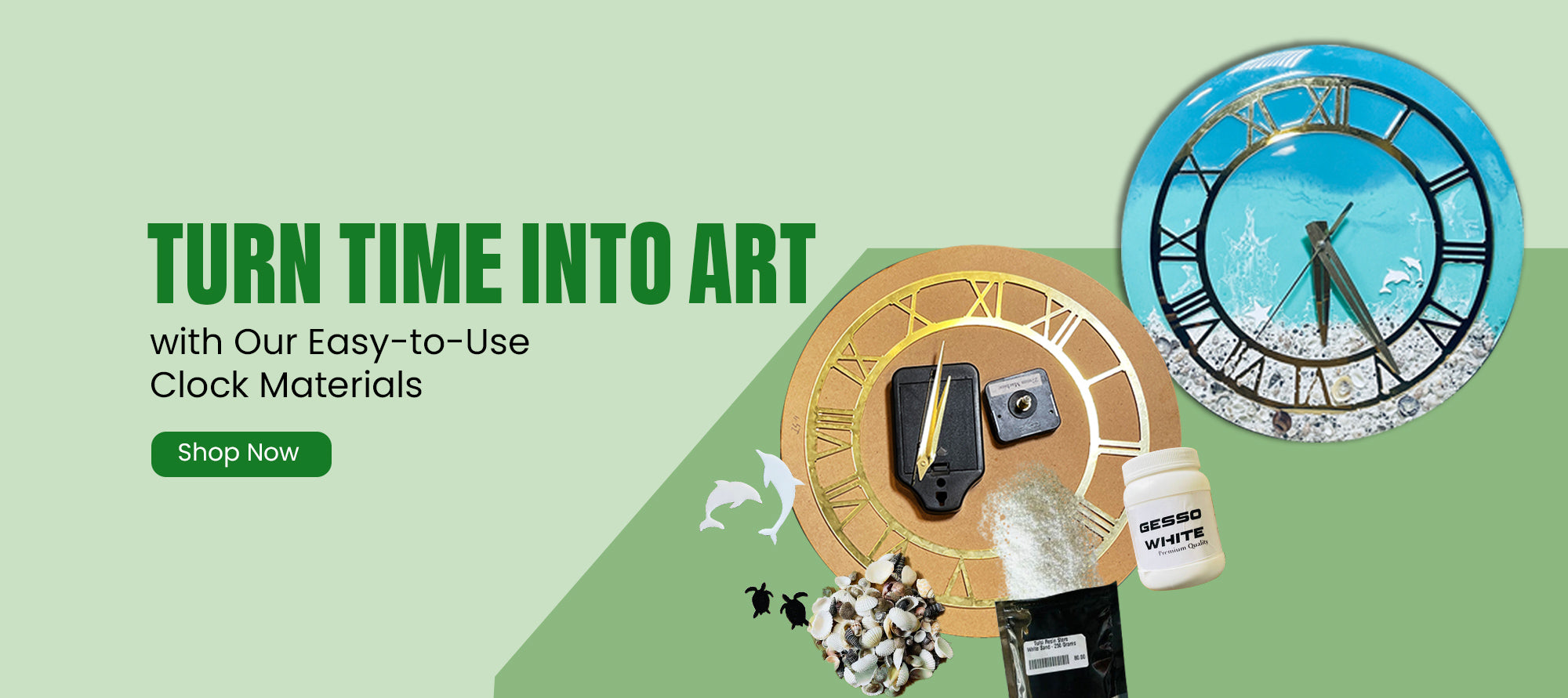 resin art wall clock kit