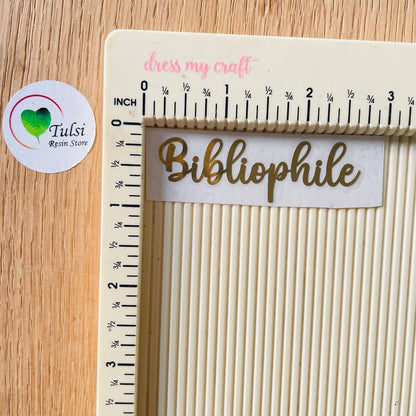 Metal Sticker - Bibliophile Tulsi Resin Store